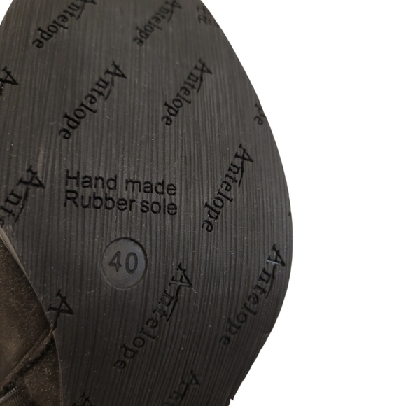 Antelope Black Shimmer Ankle Boots Like New - Picture 7 of 7